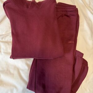 Aritzia Maroon Sweatset